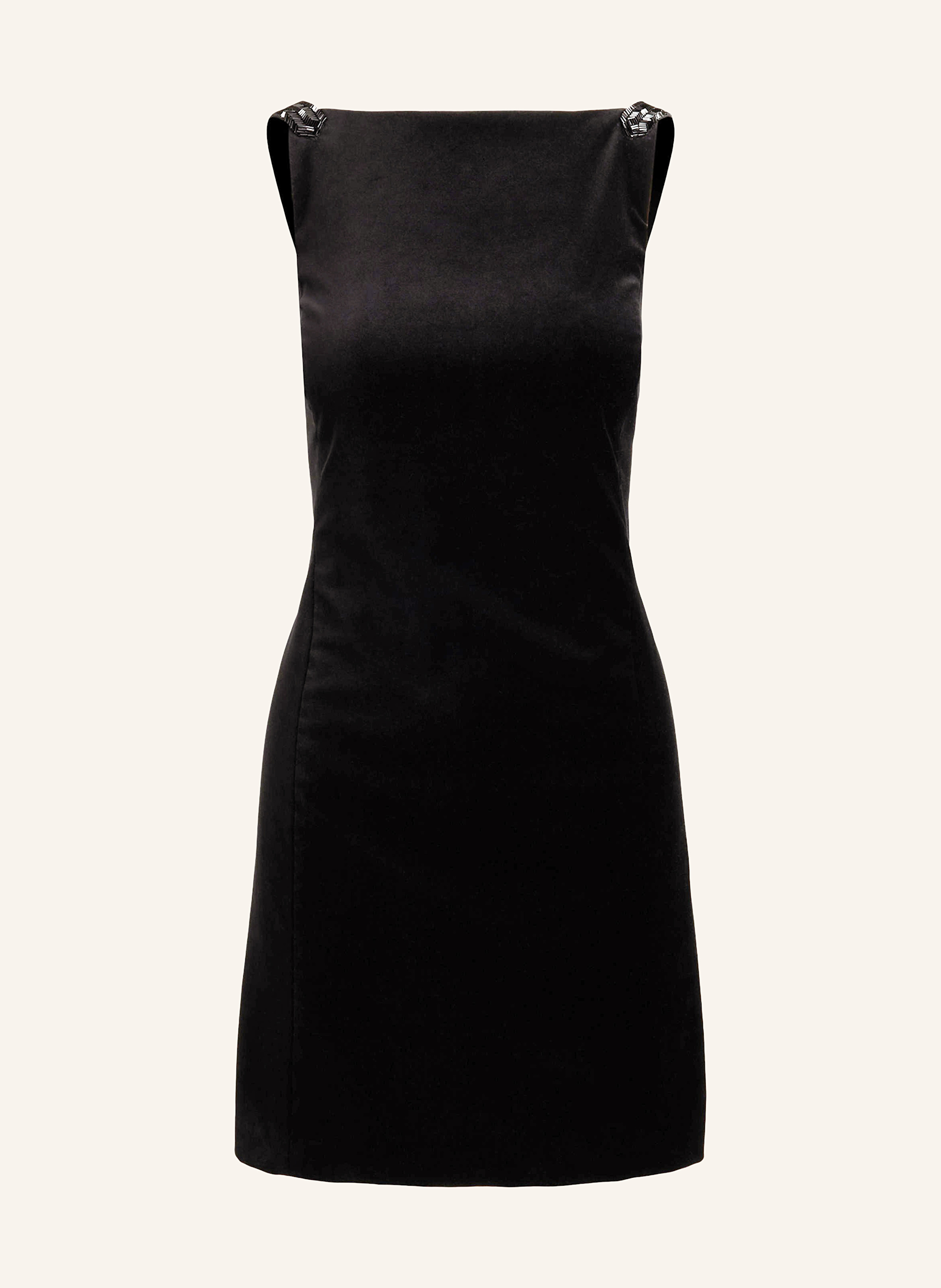 LAUREN RALPH LAUREN Cocktailkleid aus Samt mit Schmucksteinen