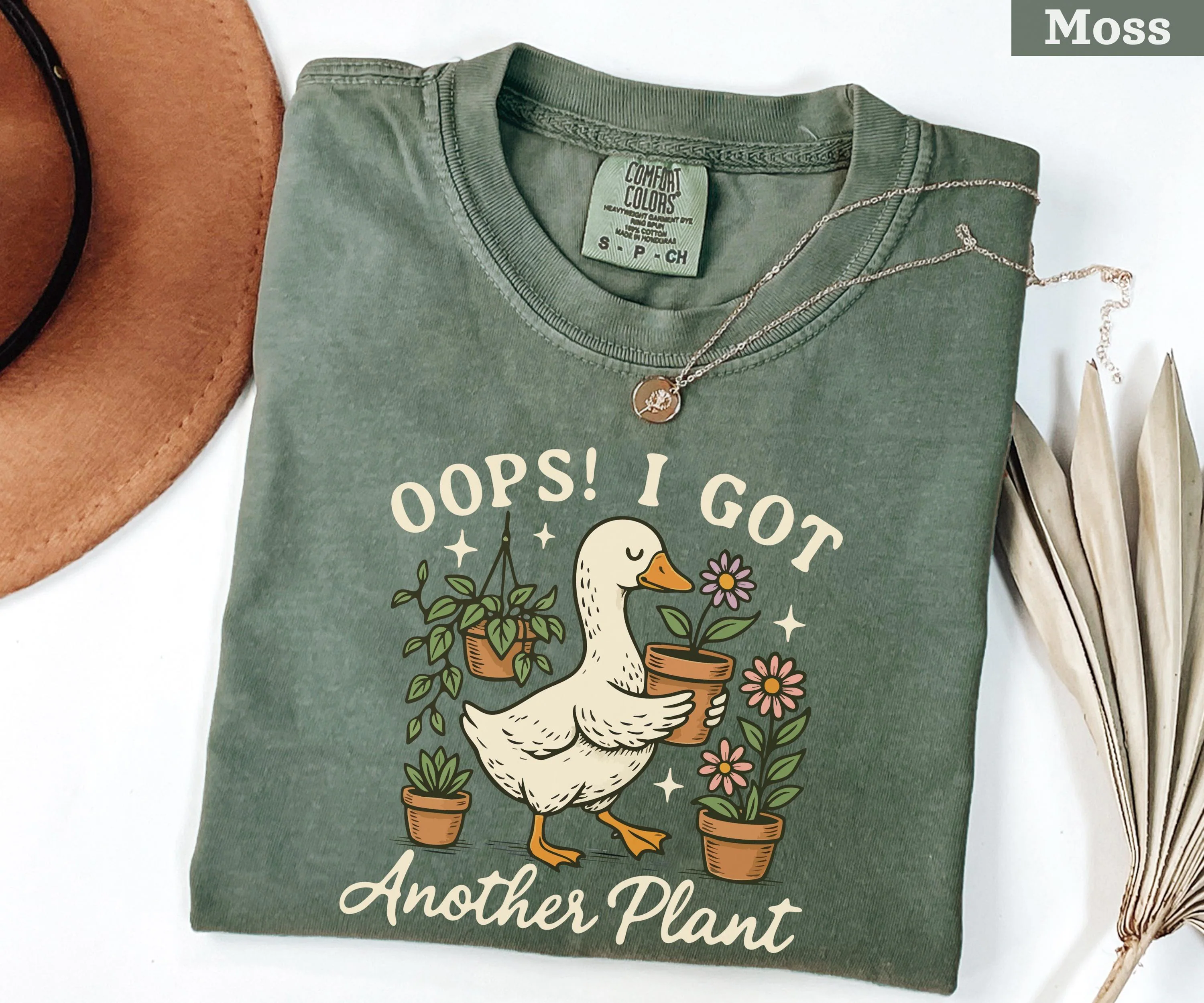 Oops I Got Another Plant Shirt, Plant Lover Shirt, Gardening Sweatshirt, Funny Duck Plant Tee, Botanical Sweater, Gardener Gifts
