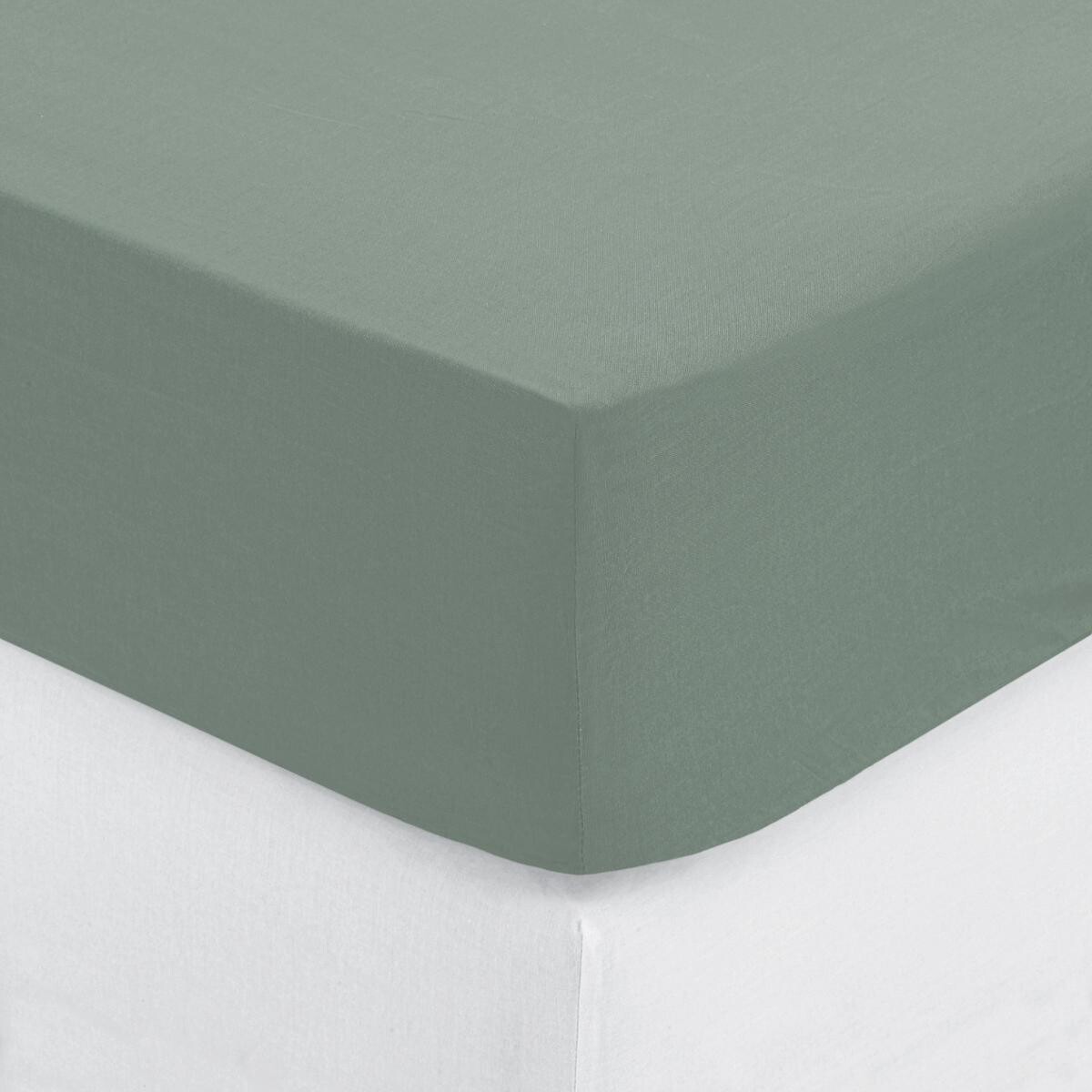 Fitted sheet, cotton Celadon blue, 90x190 cm