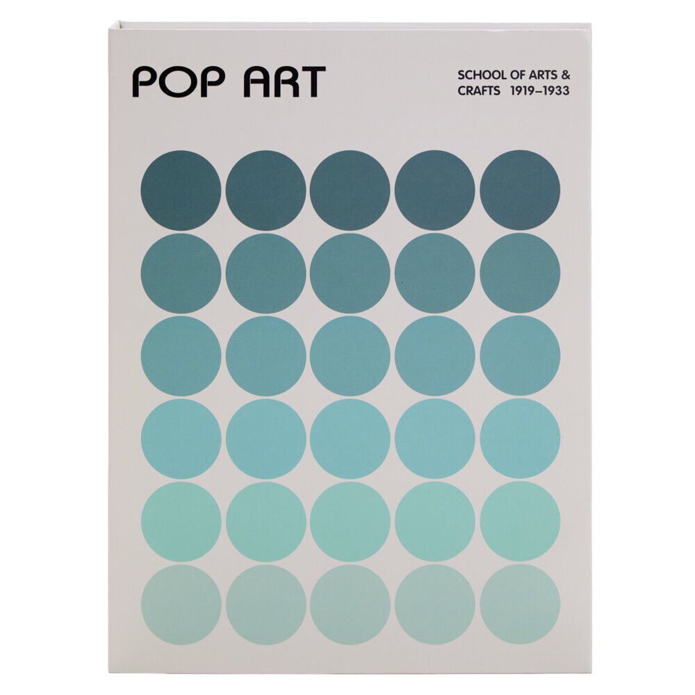 BoÎte livre carton &ldquo;Pop art&rdquo; bleu 16,5x22cm