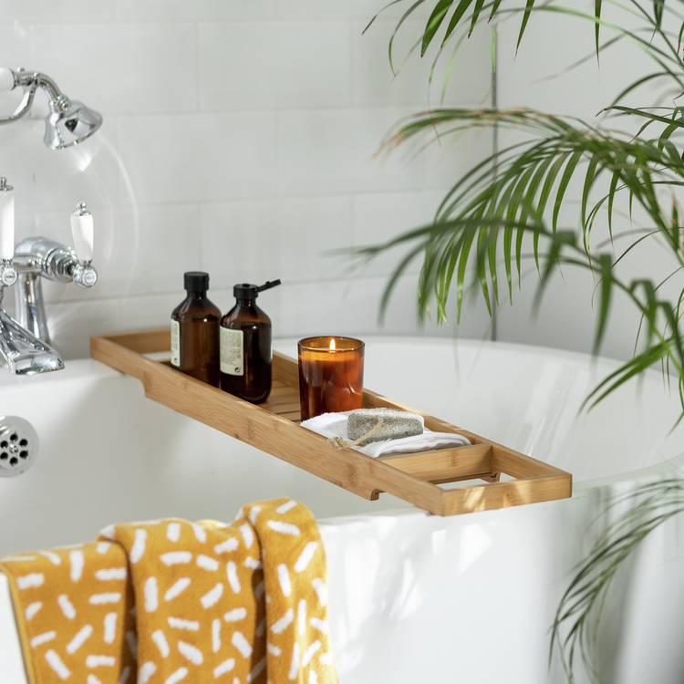 Habitat Bamboo Bath Bridge - Natural