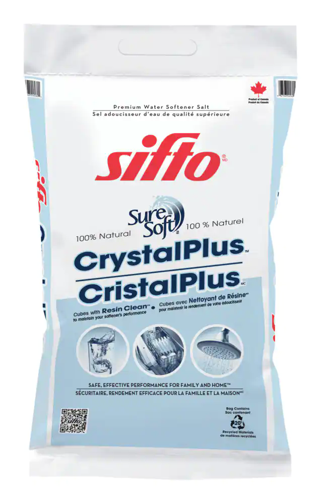 Sifto Crystal Plus Water Softener Salt, 20-kg