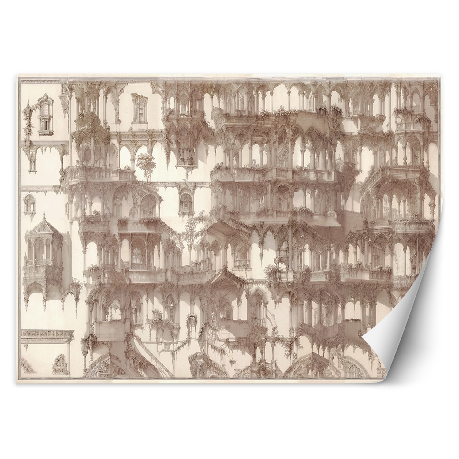 Feeby Fototapeta, Architektura kolumny abstrakcja 150x105