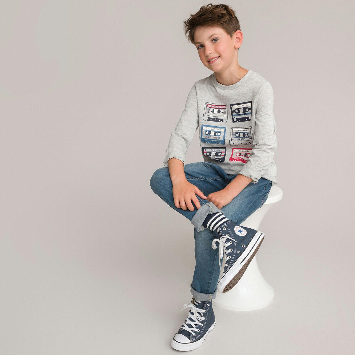 Lot de 3 T-shirts manches longues imprimés