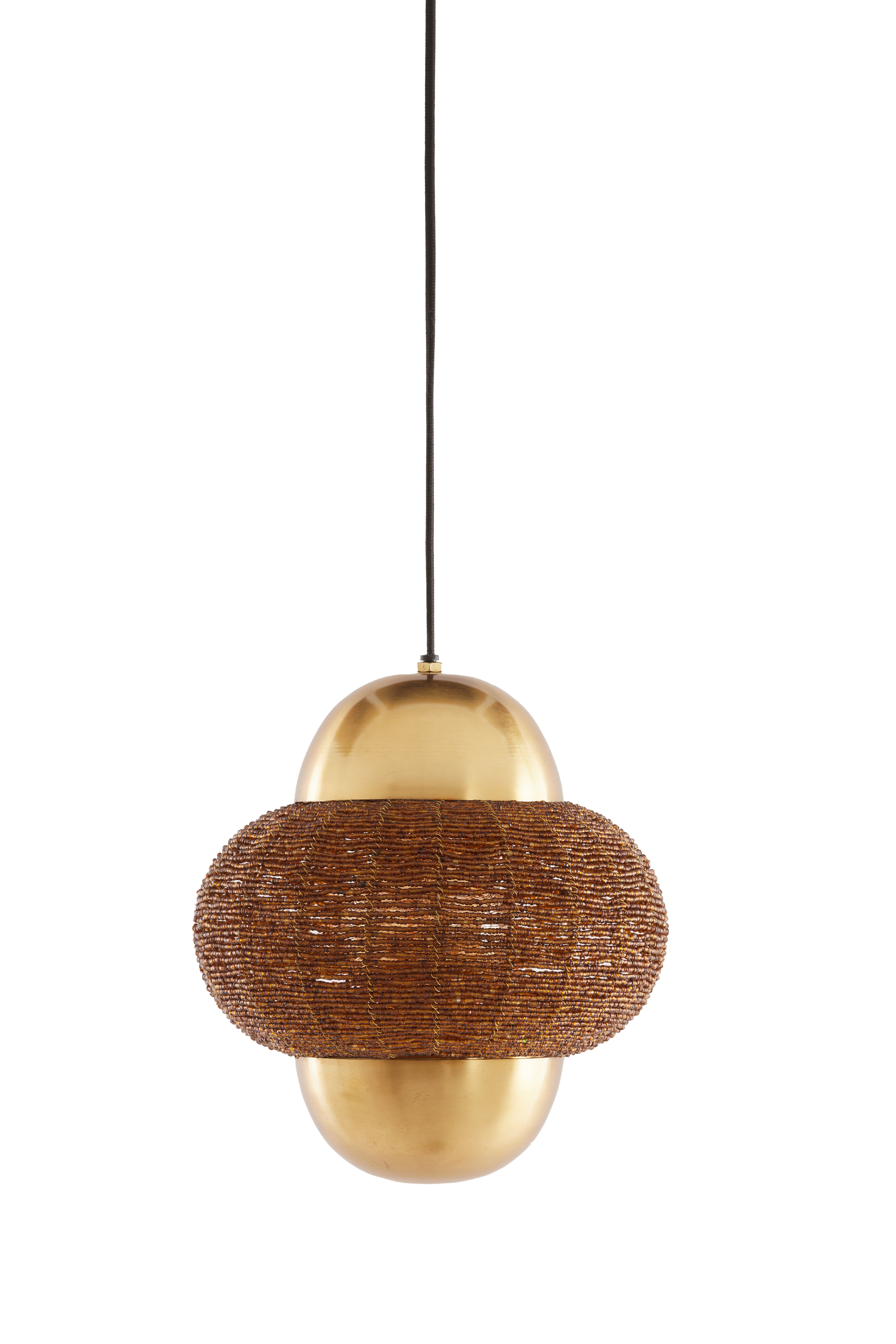 Light & Living hanglamp CETARA - bruin - Ø26x28cm