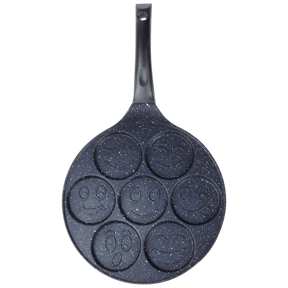 Patelnia do jajek granitowa naleśniki 7 otworów GRANDE 27 cm
