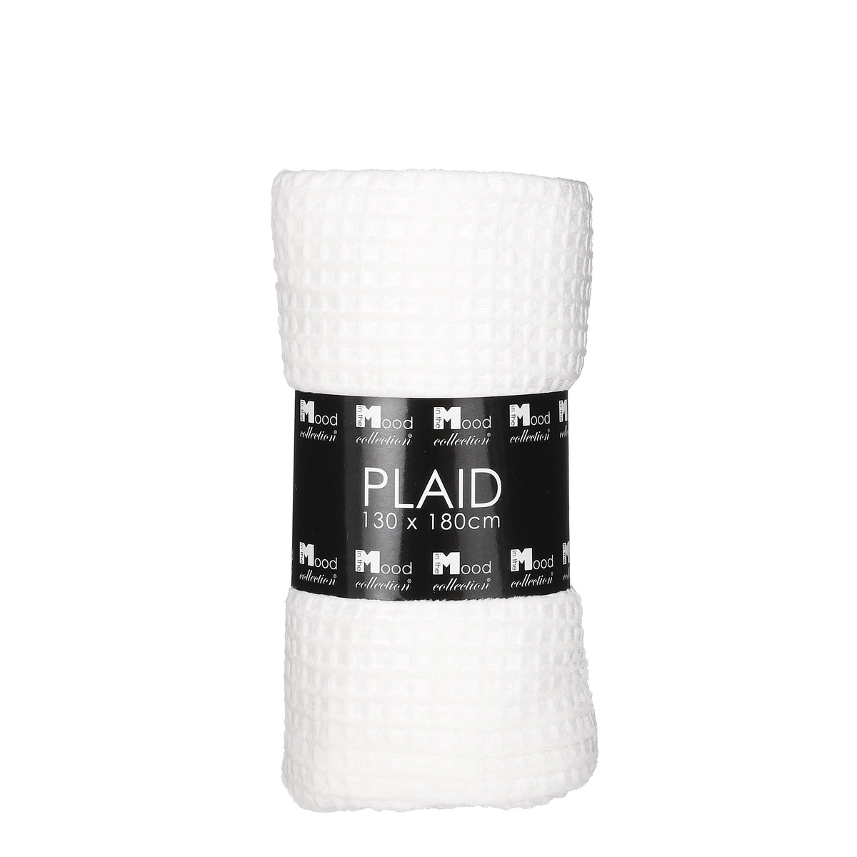 In The Mood Collection Joanne Fleece Plaid - L180 x B130 cm - Polyester - Off White