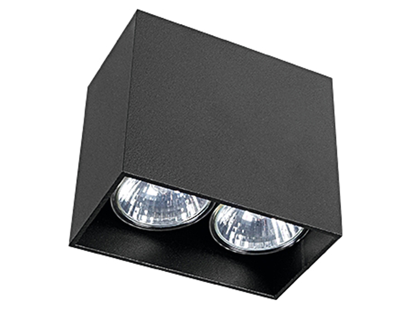 Plafon Gap LED 2-punktowy aluminiowy czarny