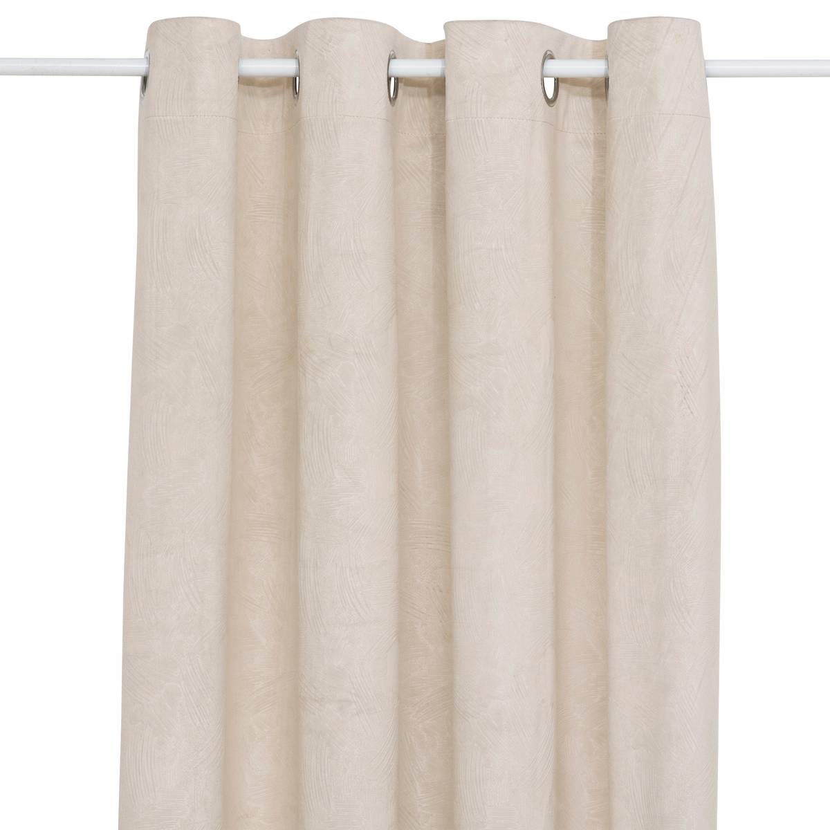 Velvet effect blackout curtain "Fujo" Linen, 135x260 cm