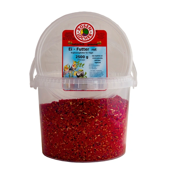 Ergänzungsfutter, EIFUTTER ROT 5 LITER/ 2,5 KG, FUER KANARIEN UND EXOTEN