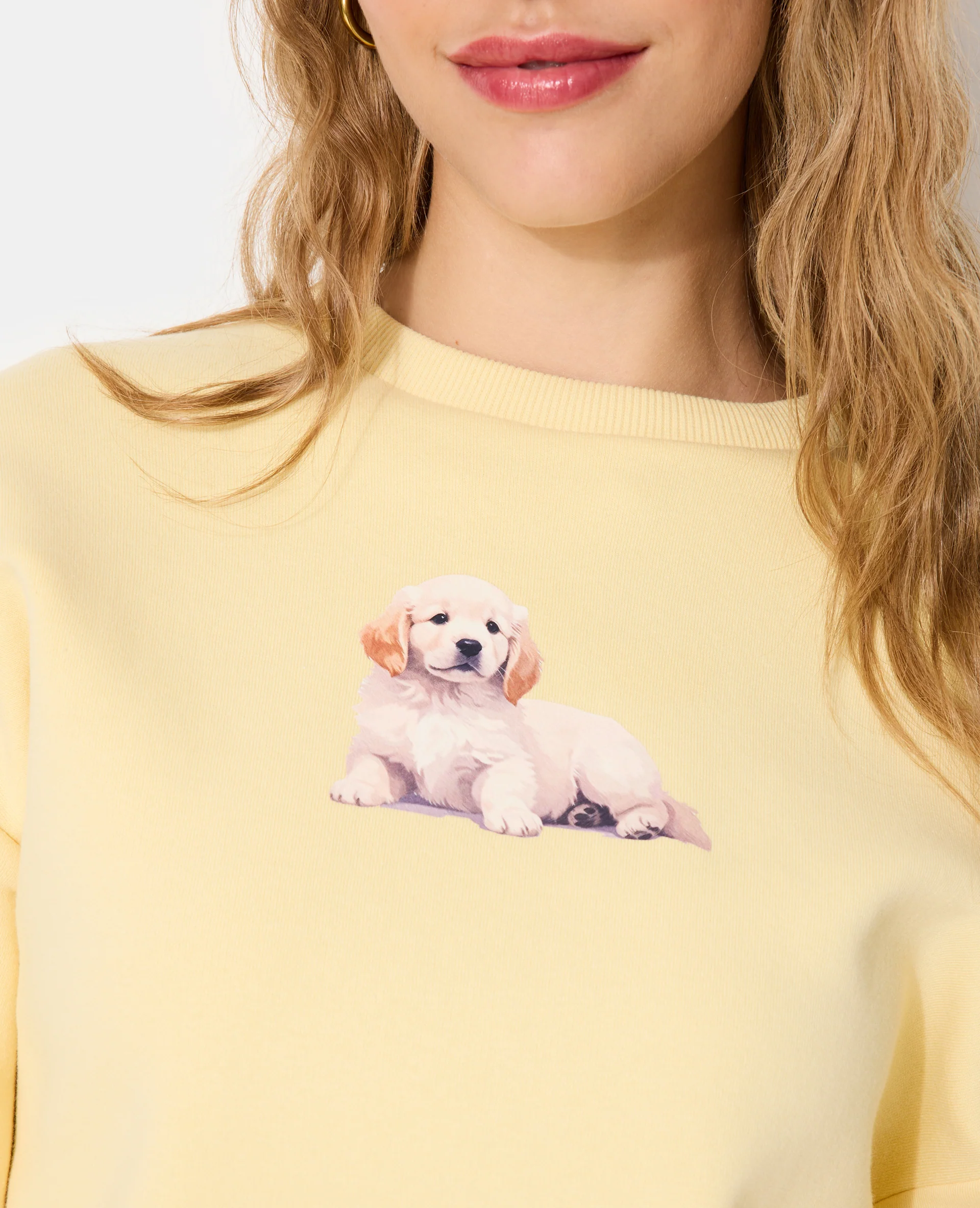 Sweat avec print chiot
