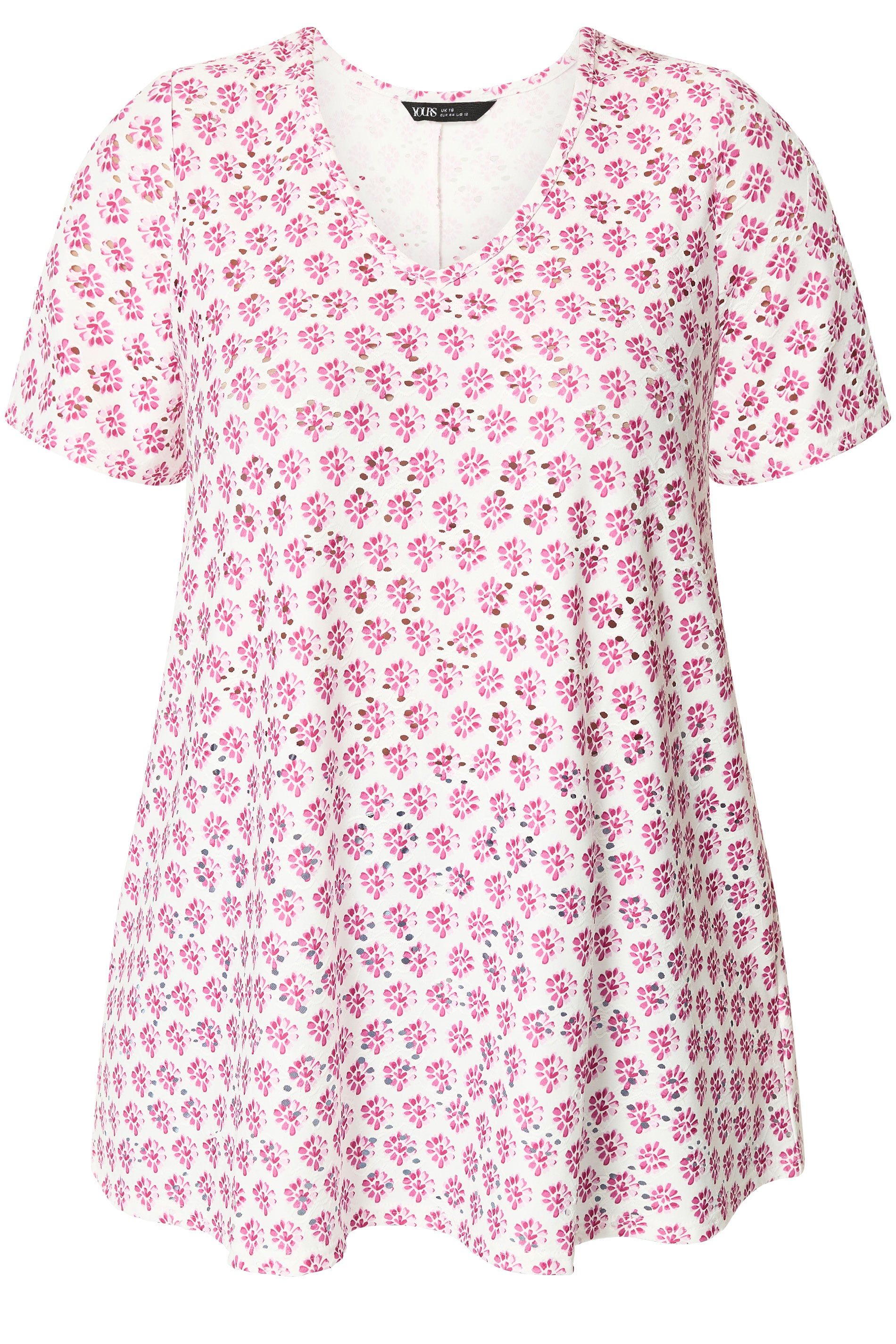 Yours Broderie Swing Top