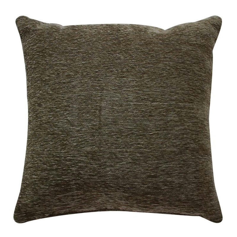 INTENSE - Coussin texturé vintage marron écorce 70x70