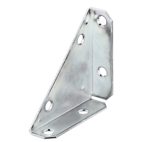 Eckplatte, BxHxL: 75 x 20 x 75 mm, Stahl, 25 Stück