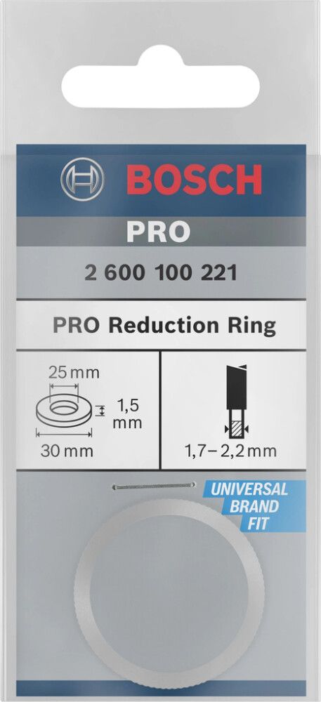 REDUKSJONSRING BOSCH KLINGABO 30/25 MM 2 MM