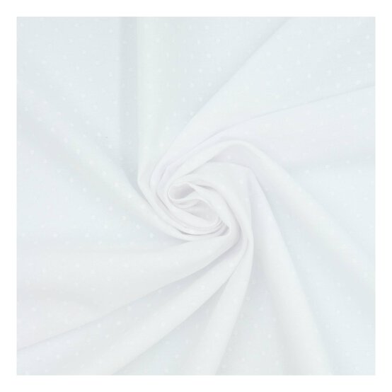 White Spot Print Polycotton Fabric by the Metre