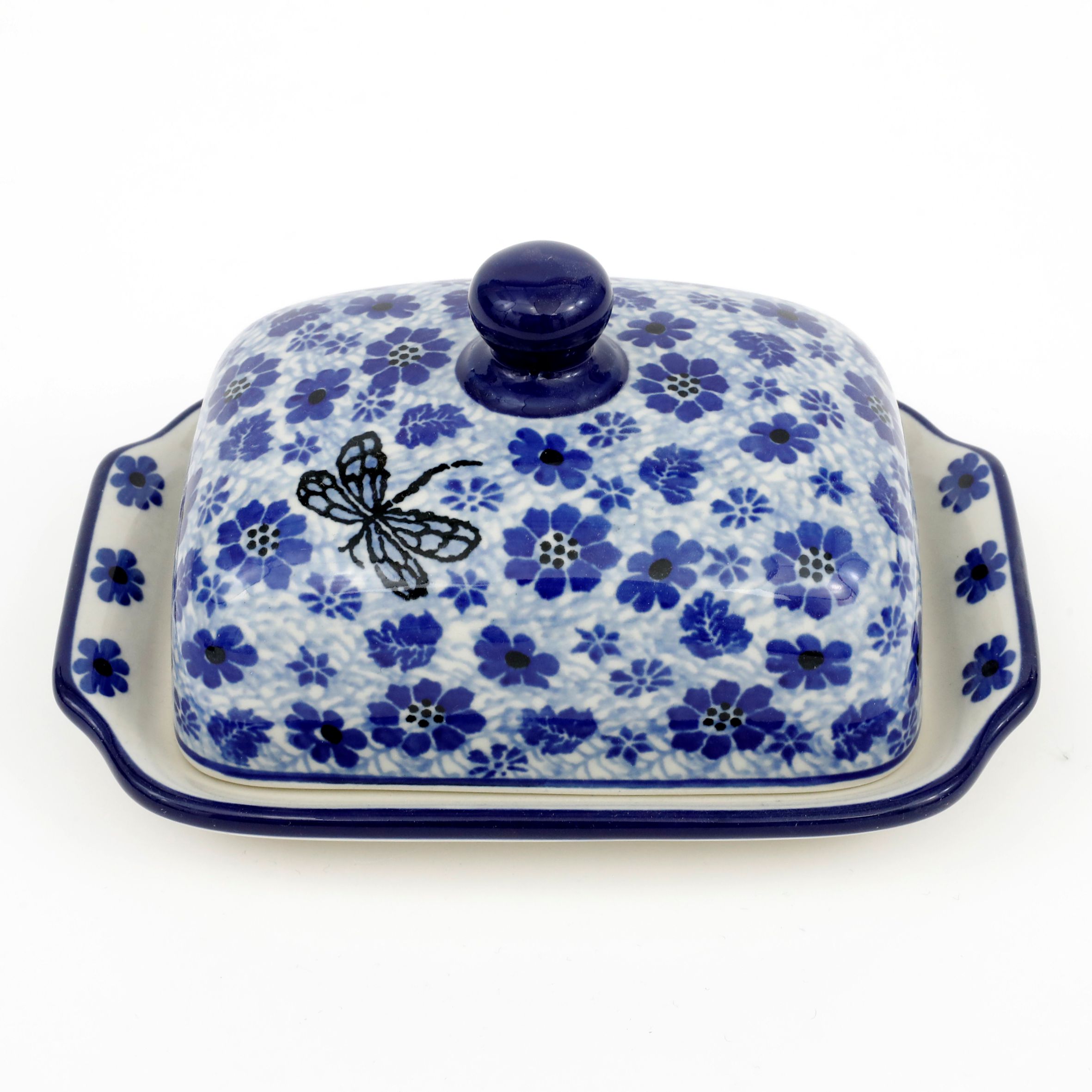 Maselnica ceramiczna 295 17/12,5 cm 1443X Wazka w kwiatach
