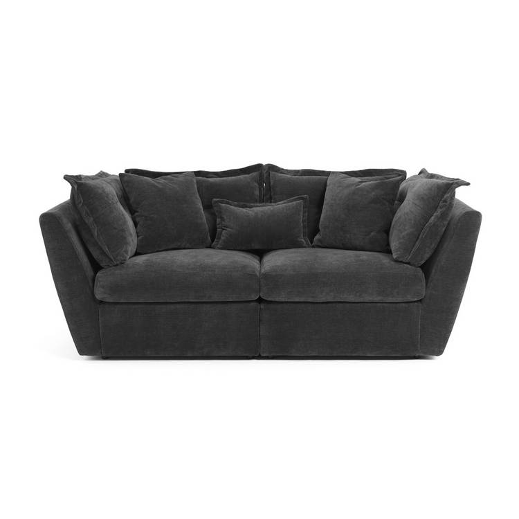 Habitat Jacques Large 3 Seater Sofa - Grey
