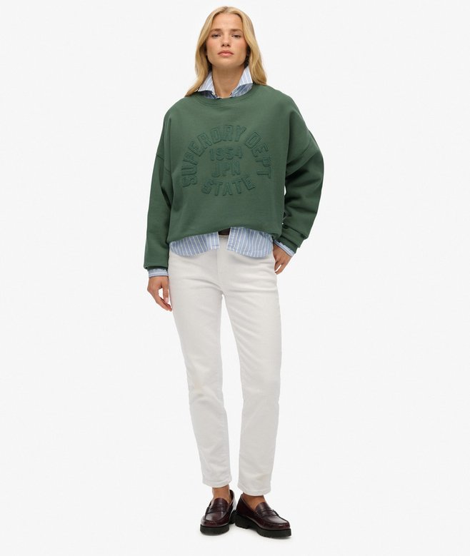 Athletic Essentials Tonal Applique Crew Sweatshirt
