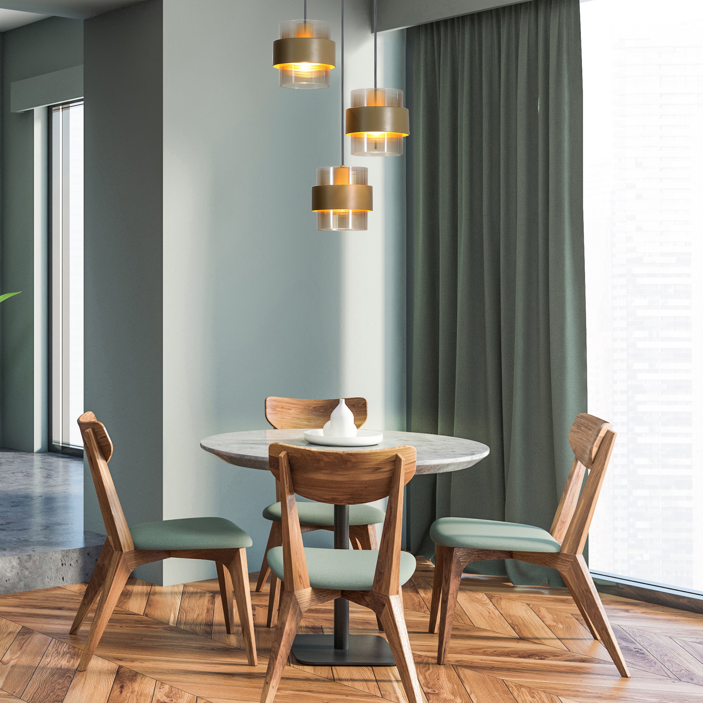 Searchlight Royal Hanglamp 3-lichts - Zand