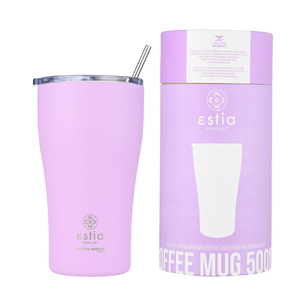 Kubek termiczny 500 ml Lavender Purple stalowy fioletowy