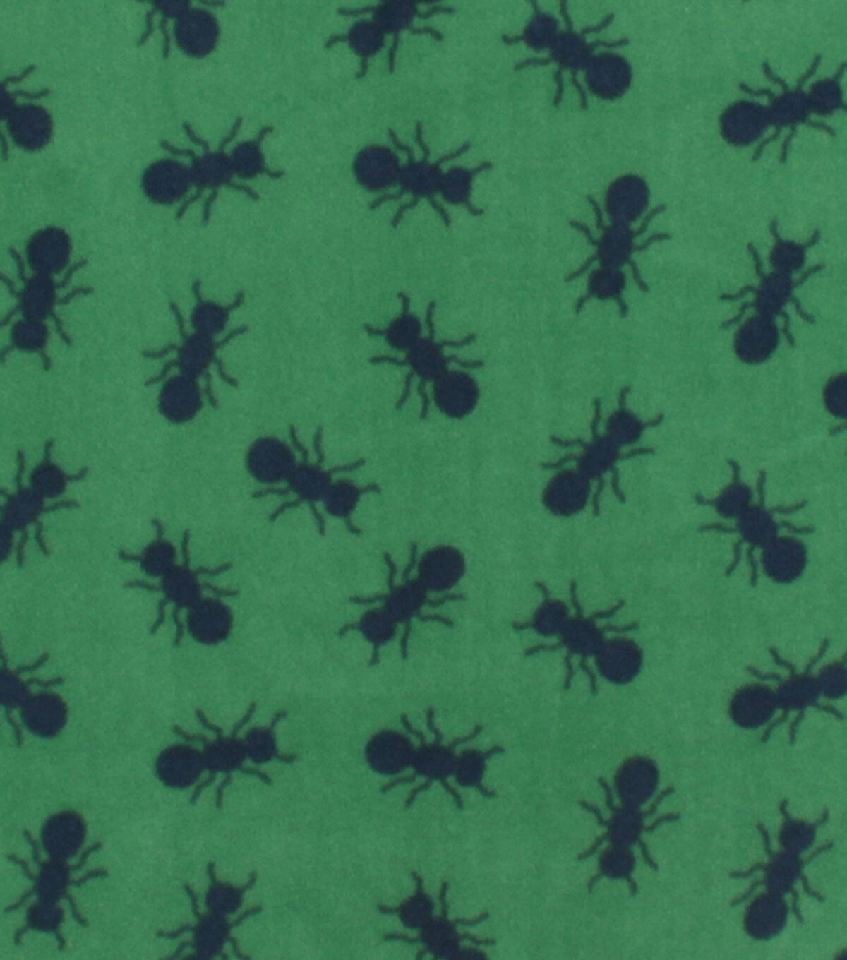Ants on Green Anti Pill Plush Fleece Fabric