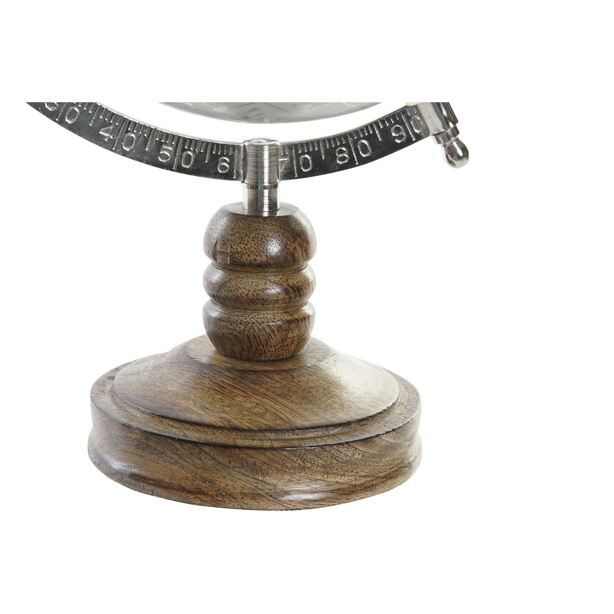 - Globe terrestre vert menthe style ancien base bois