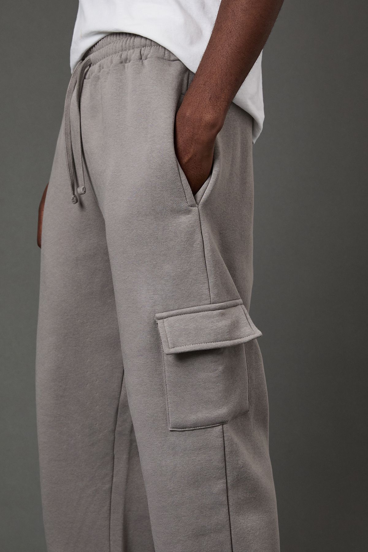 Burton Grey Straight Fit Cargo Jogger