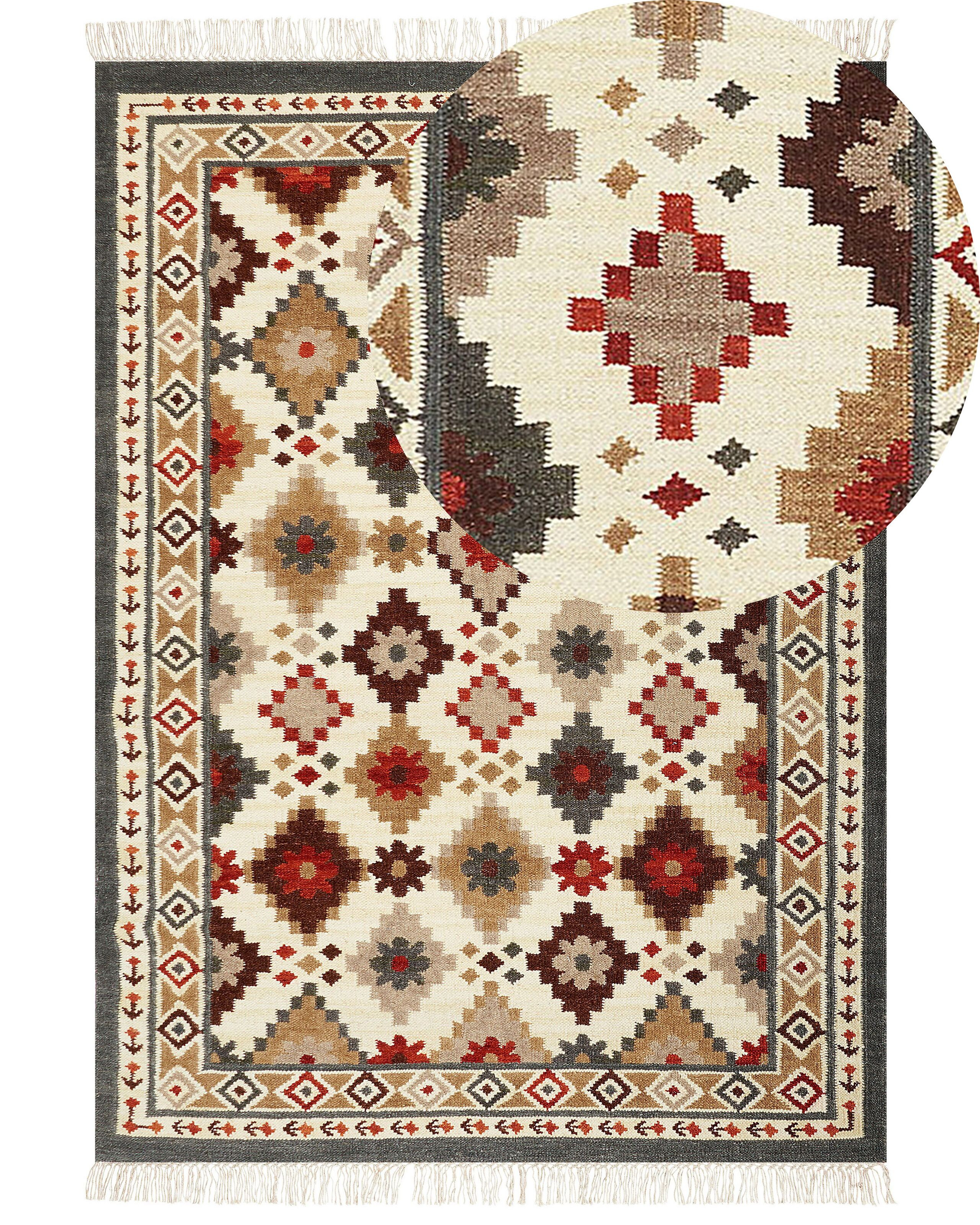 Dywan 200 x 300 cm wełna wielokolorowy