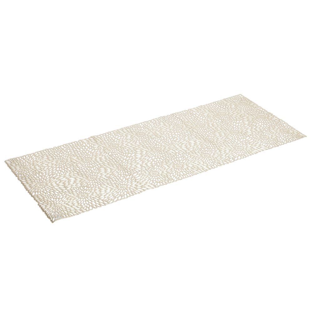 Chemin de table No&euml;l PVC doré