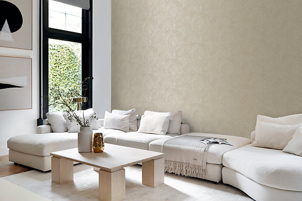 Origin Wallcoverings papier peint feuilles tropicales taupe 53 cm x 10.05 m