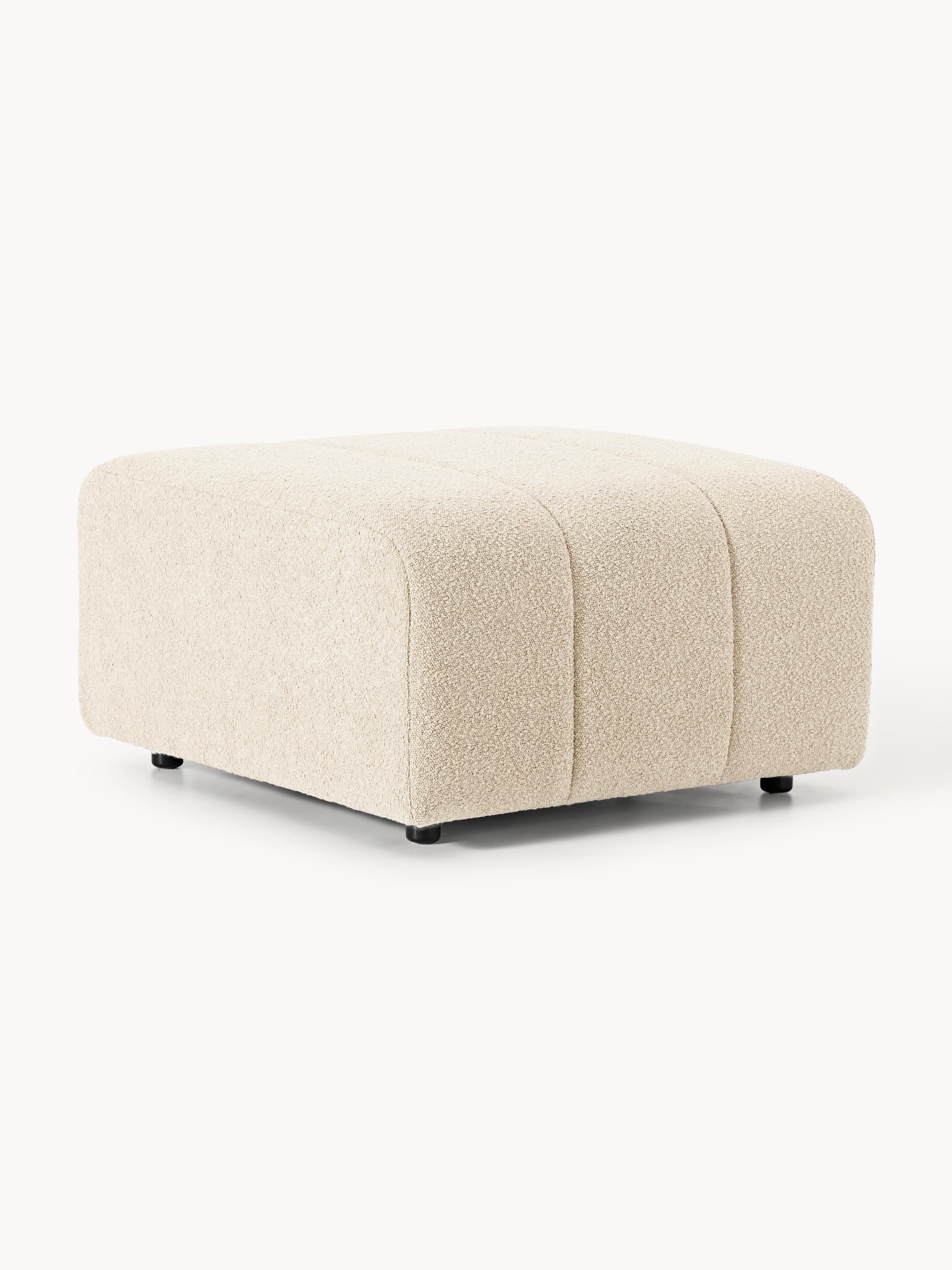Bouclé-Sofa-Hocker Lena