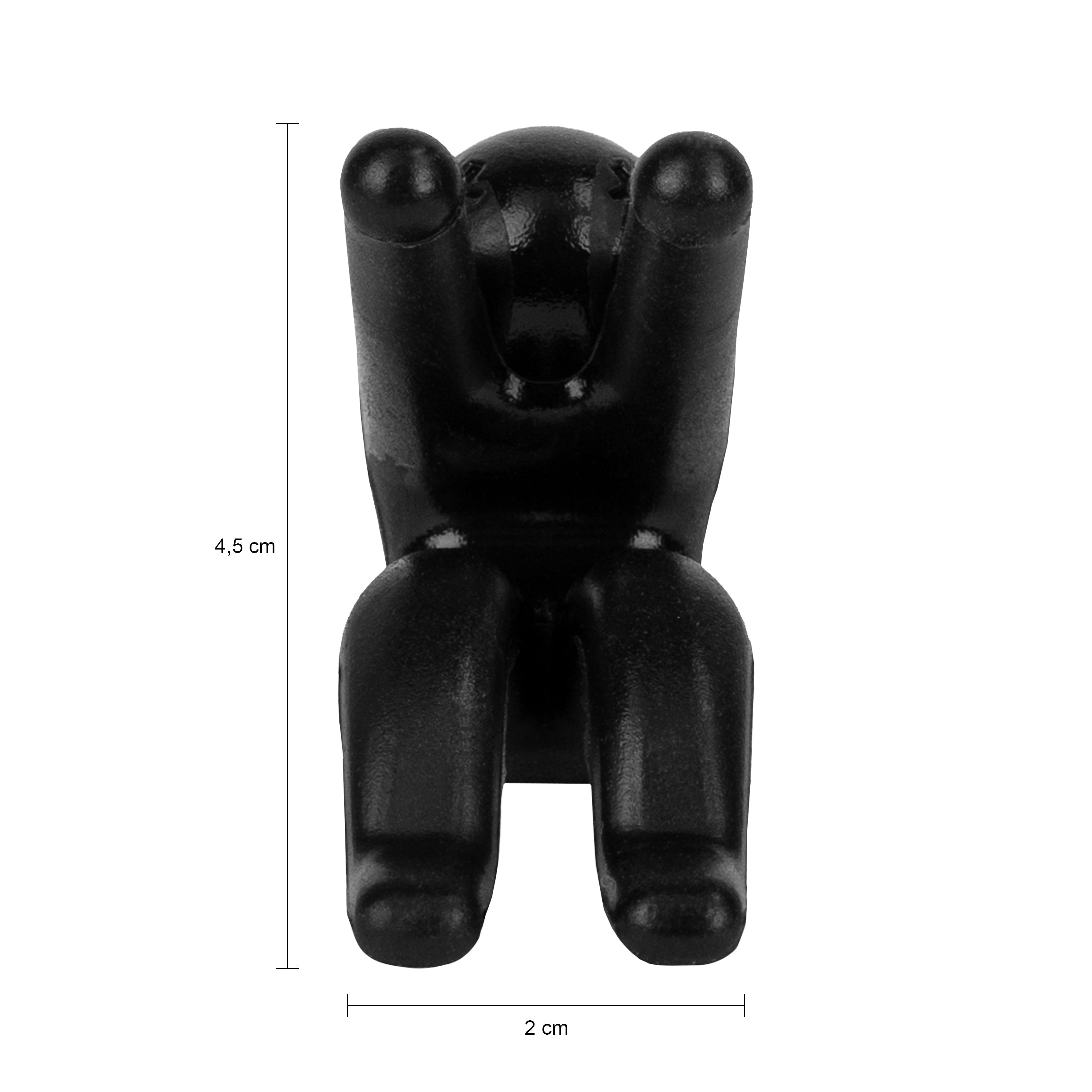 Krumble Pannendekselhouder - mannetje - Zwart