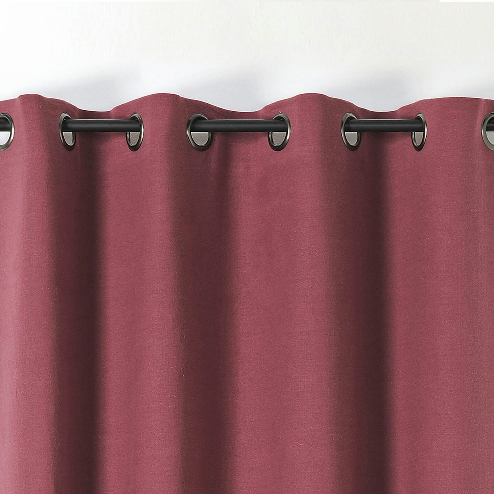 - Rideau en 100% lin libeccio bordeaux 135x255 cm