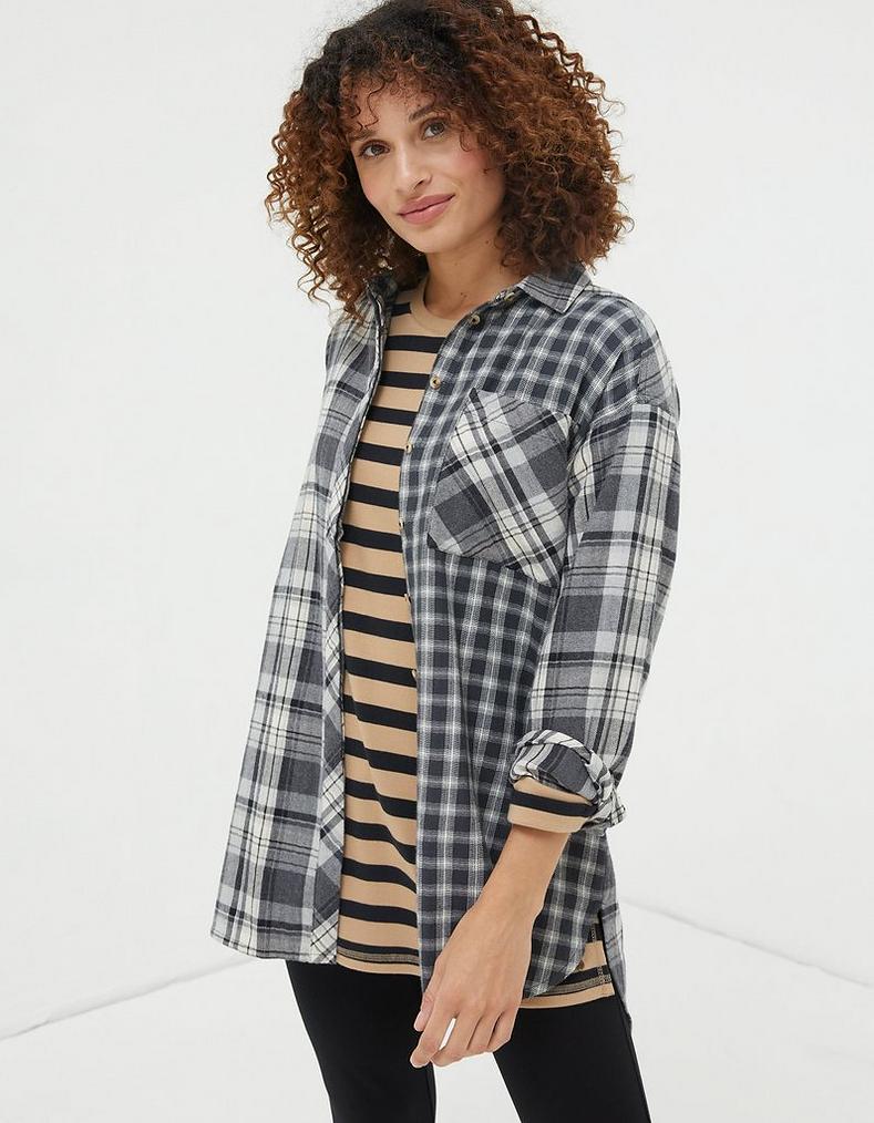 Billie Longline Check Shirt