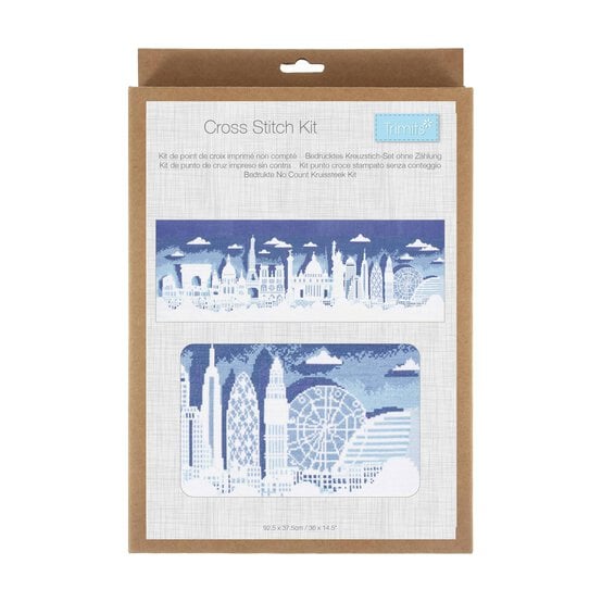 Trimits Cityscape XL Cross Stitch Kit 84cm x 29.5cm