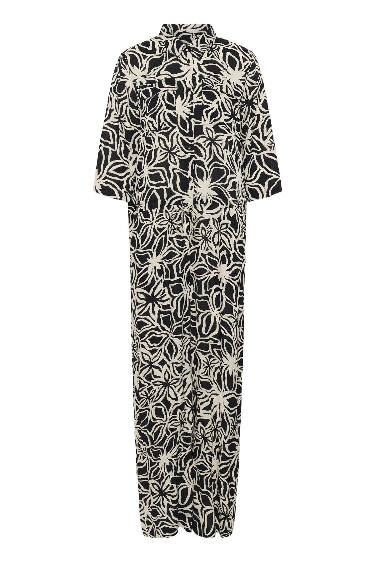 Kaffe KAsanne Plain Weave Printed Jumpsuit