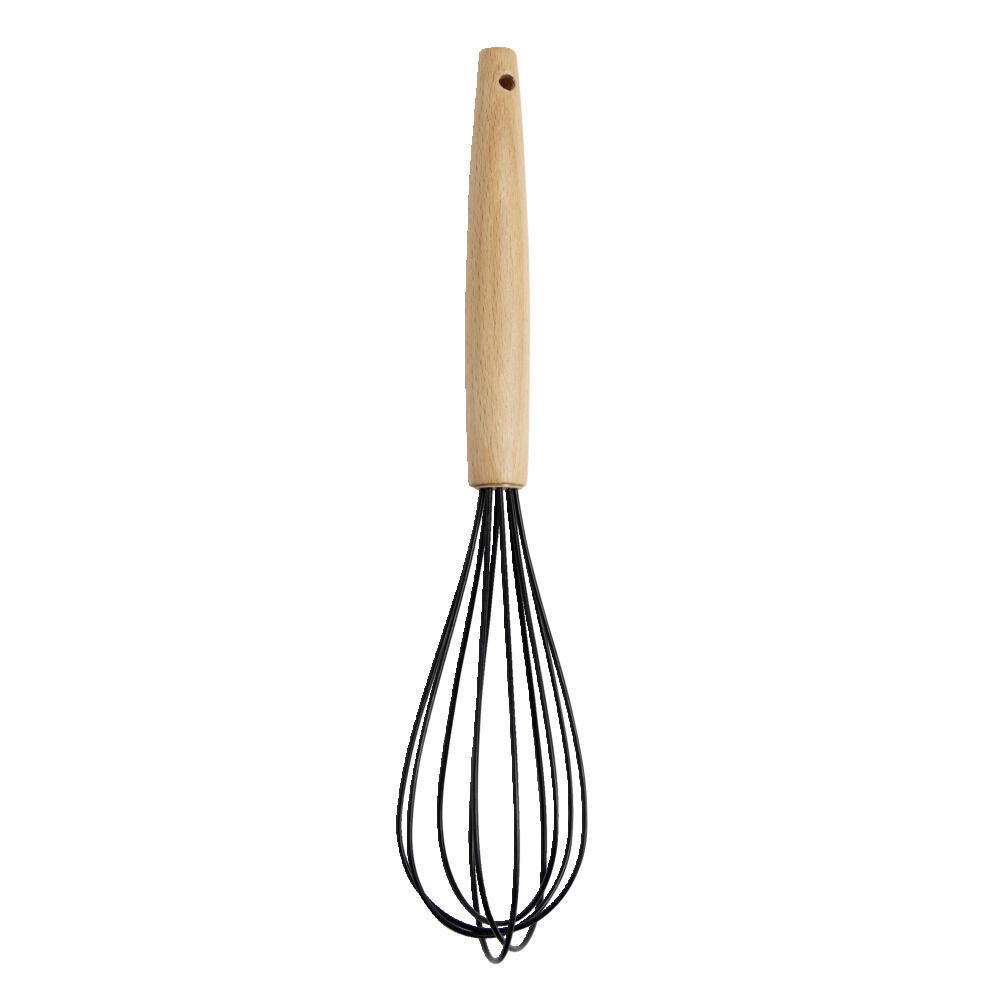Fouet en silicone avec manche en bois L.30cm