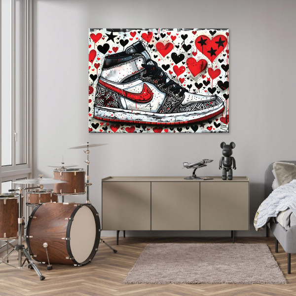 Obraz Buty Street Art Graffiti Na Płótnie Ścianę 60X40