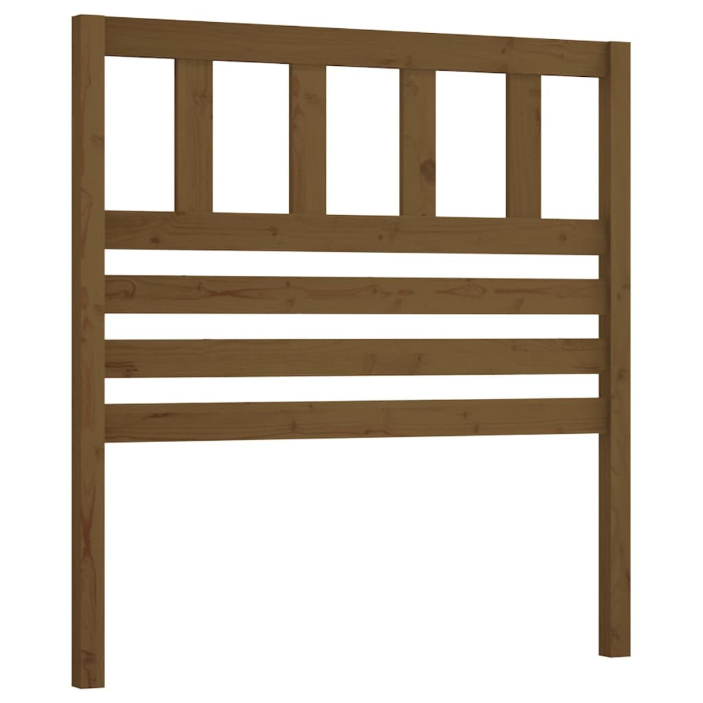 Wezgłowie łóżka Brąz 81 x 100 cm Pine Wood vidaXL