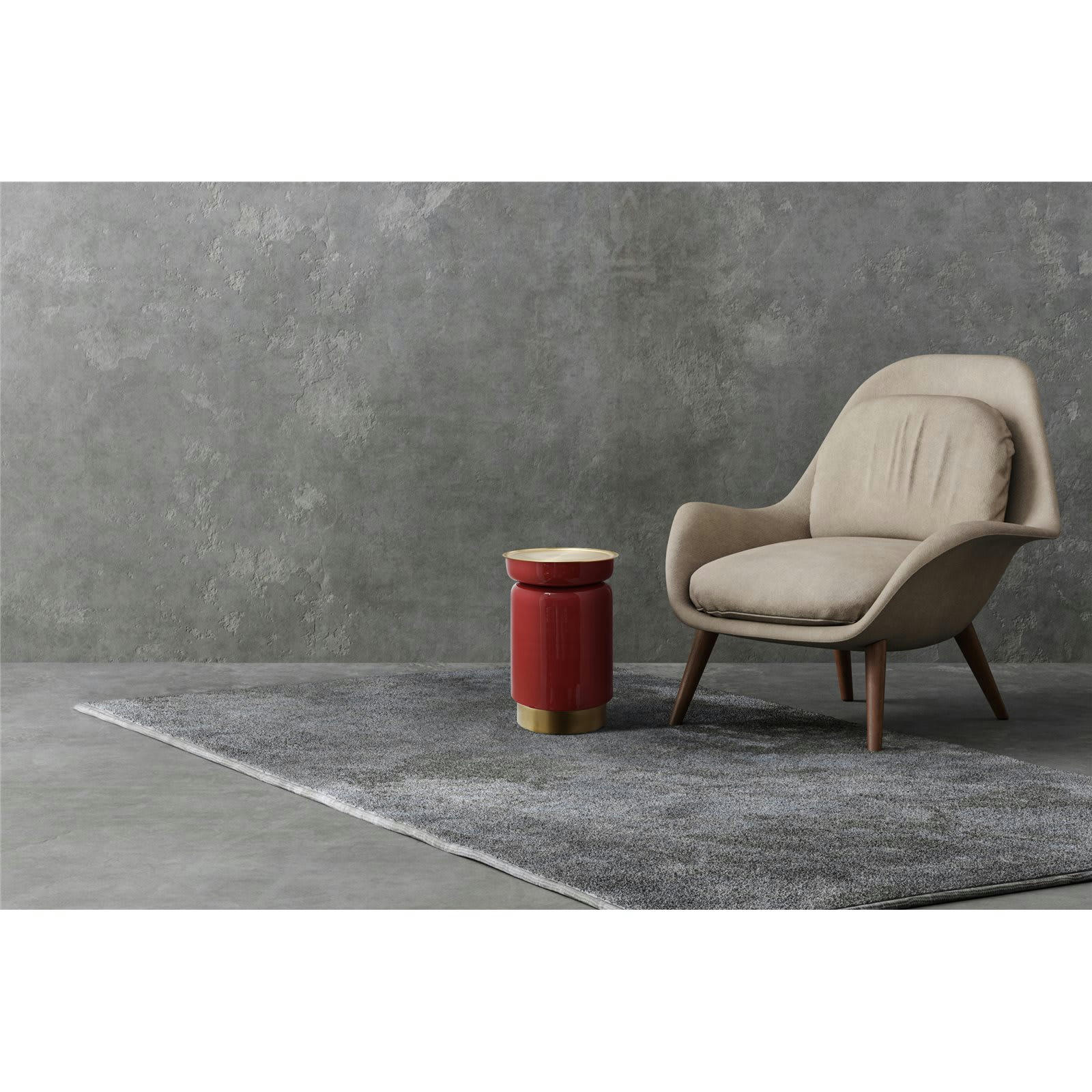 ART DECO 175 - Table d'appoint Fer Rouge