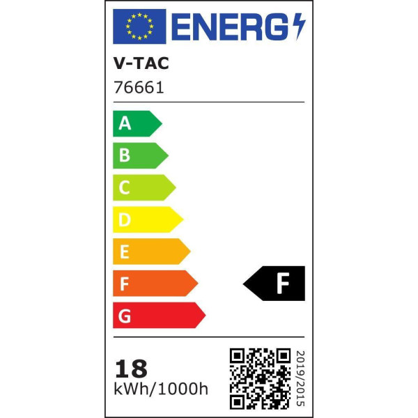 Plafon VT-8618S z pilotem kwadratowy biały LED 1x18W 29,5cm IP44 V-TAC