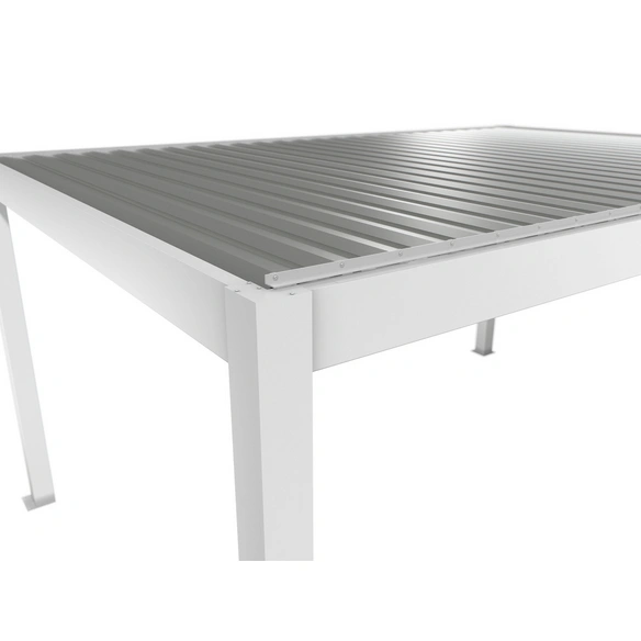 Pergola »Gr. 5x3,5«, BxHxT: 515,5 x 264 x 367,5 cm, weiß/silber-metallic