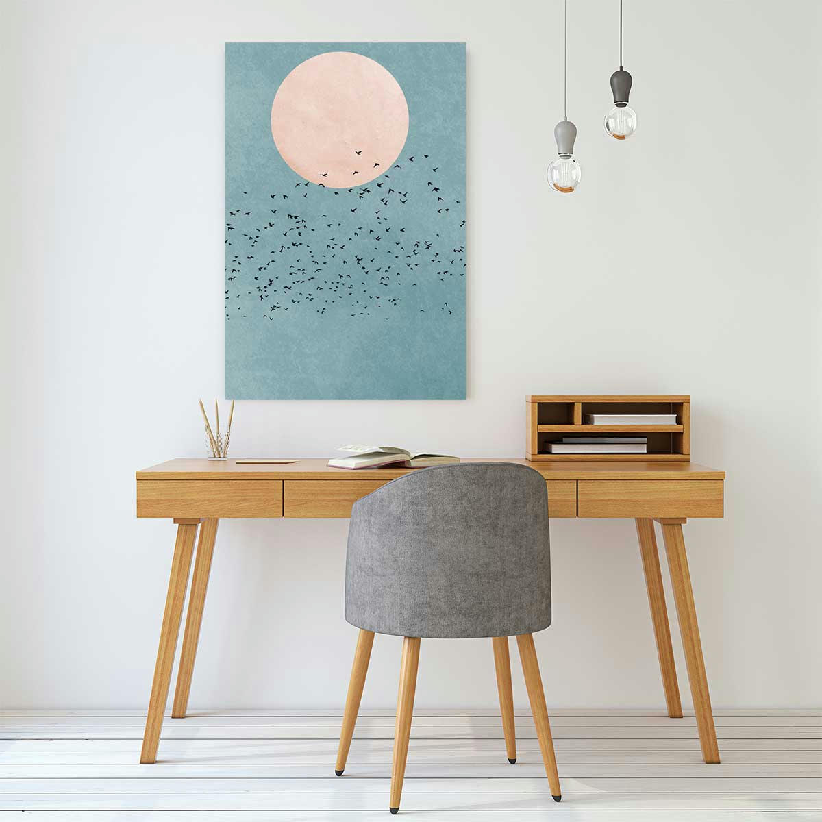 - Tableau paysage Beauté du jour imprimé sur toile 40x60cm