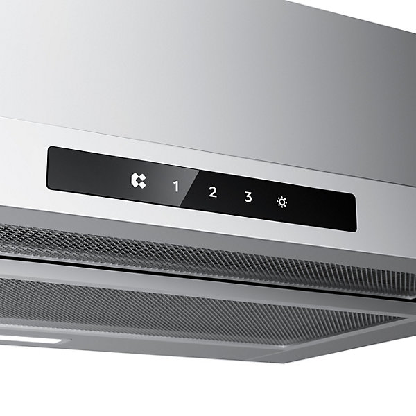 Hotte tiroir encastrable 60cm 580m3/h 3 vitesses tactile évacuation ou recyclage inox Ciarra CD6909AS
