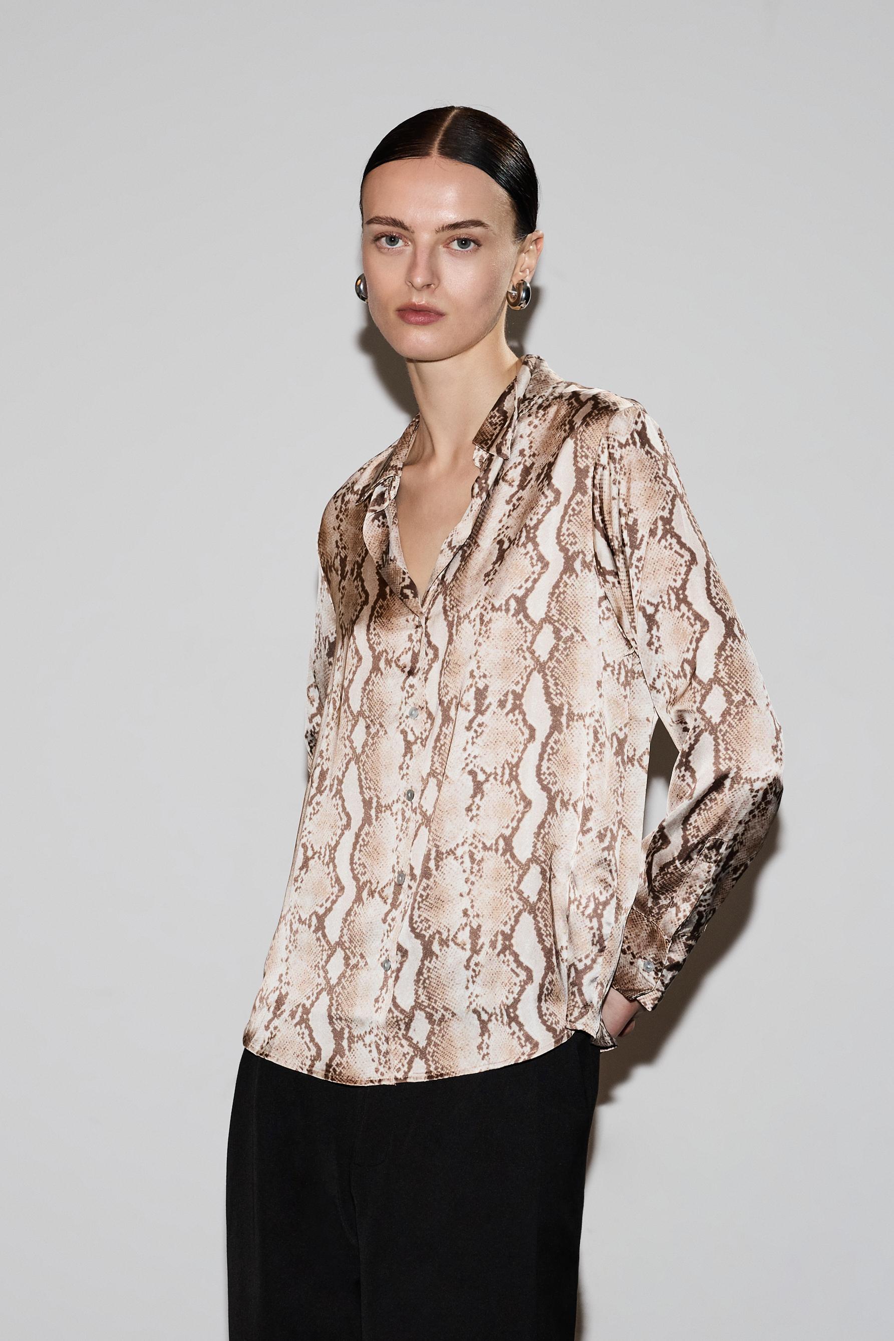 Camisa satinada
