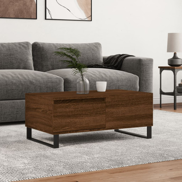 Stolik Kawowy Ława Stół Brązowy 90x50x36.5 Do Salonu Do Pokoju