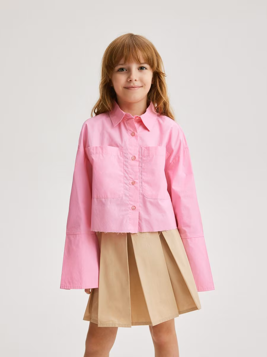 Cropped Cotton Shirt