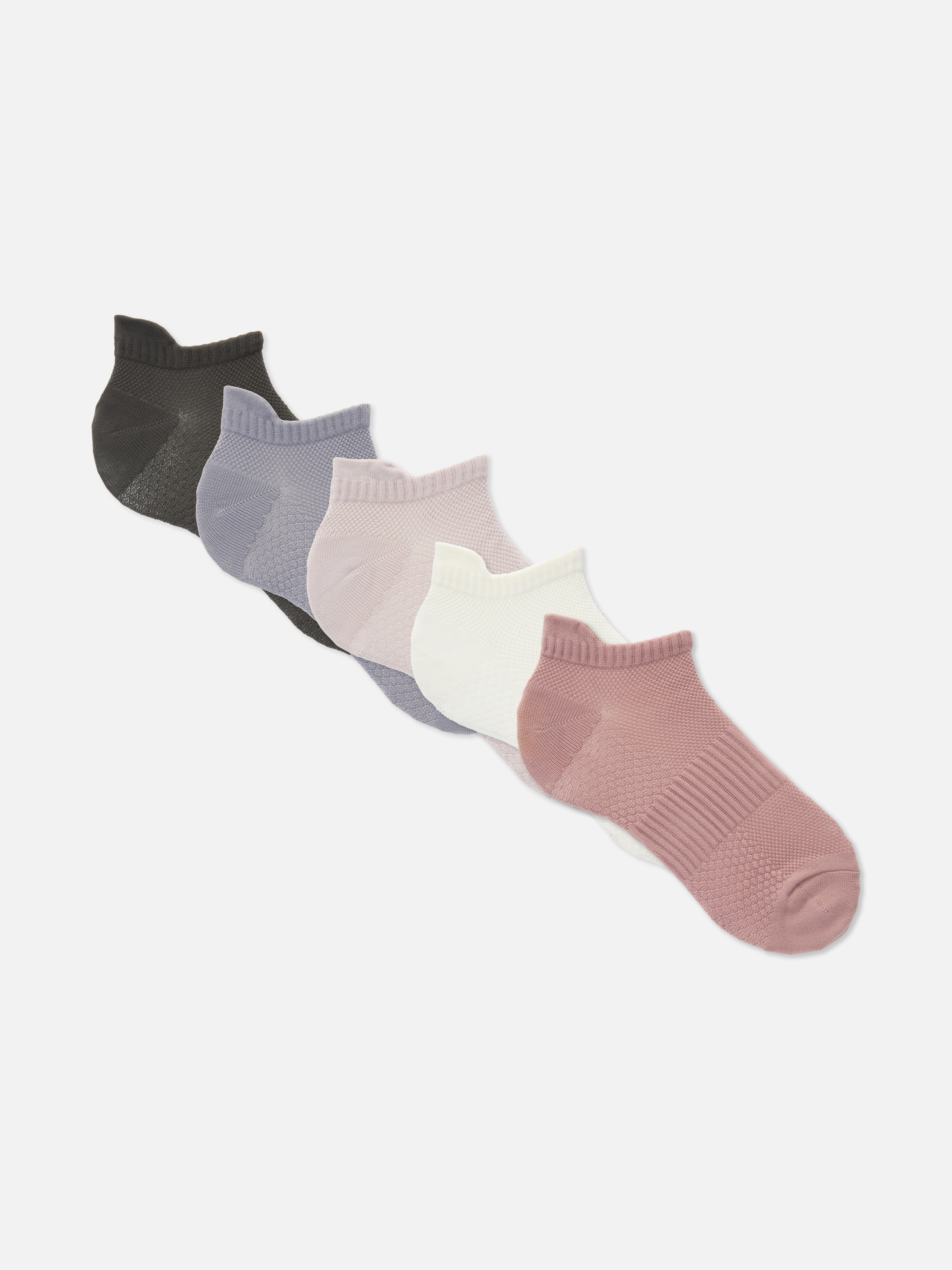 5-Pack Microfiber Sneaker Socks
