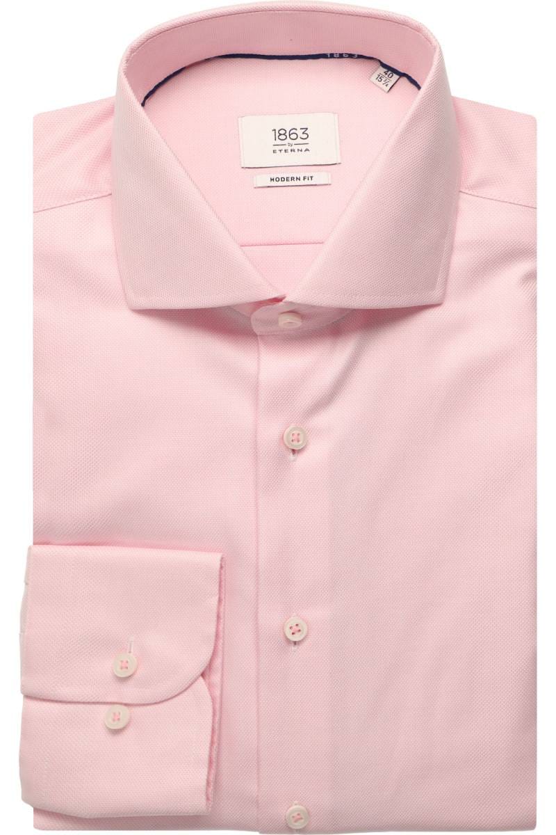 ETERNA 1863 Modern Fit Hemd rosa, Strukturiert
